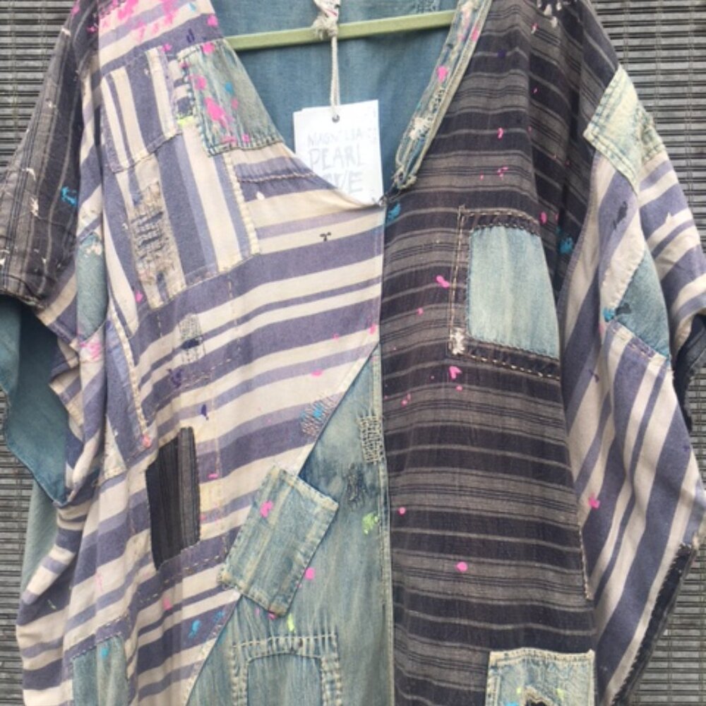 MAGNOLIA PEARL COTTON YARN DYED COVERUP - Picture 2 of 13